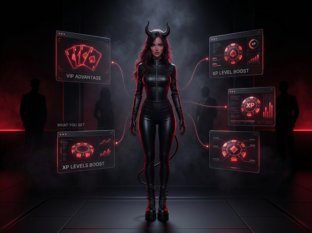 SinSpin Society member benefits - VIP advantage and XP level boosts